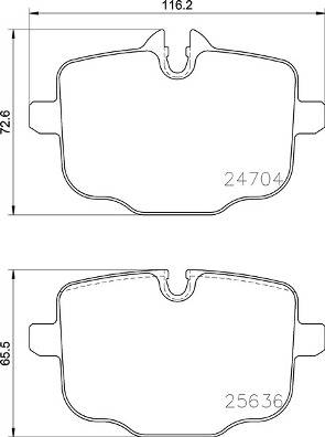 A.B.S. P 06 101 BREMBO Bremsbelagsatz, Scheibenbremse